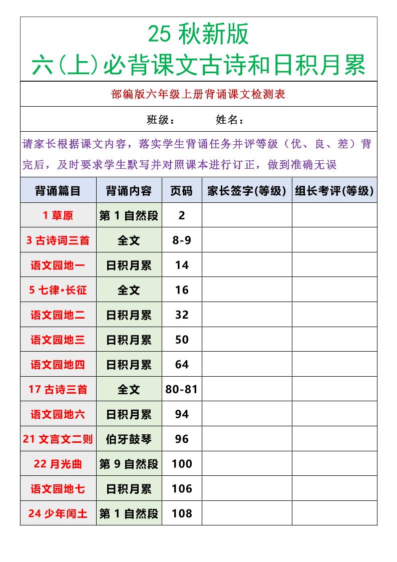 【2025秋新版】六年级语文上册必背课文内容古诗和日积月累-流量卡商城 - 5G物联网无限速大流量卡_移动联通电信流量卡办理