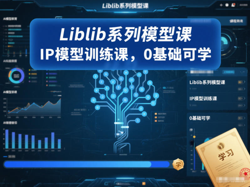 Liblib系列模型课，IP模型训练课，0基础可学-流量卡商城 - 5G物联网无限速大流量卡_移动联通电信流量卡办理