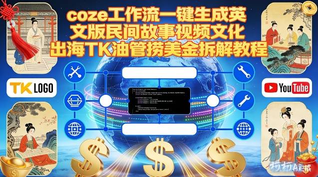 Coze扣子工作流一键生成英文版民间故事视频,文化出海TK油管捞美金拆解教程-流量卡商城 - 5G物联网无限速大流量卡_移动联通电信流量卡办理