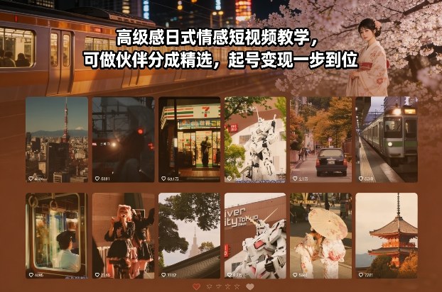 高级感日式情感短视频教学，可做伙伴分成精选，起号变现一步到位-流量卡商城 - 5G物联网无限速大流量卡_移动联通电信流量卡办理