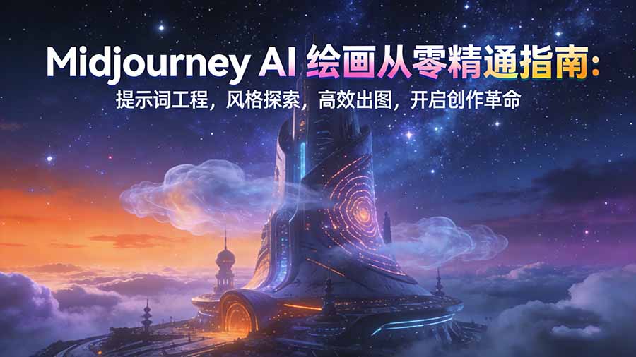 Midjourney AI绘画从零精通指南：提示词工程，风格探索，高效出图，开启创作革命-流量卡商城 - 5G物联网无限速大流量卡_移动联通电信流量卡办理
