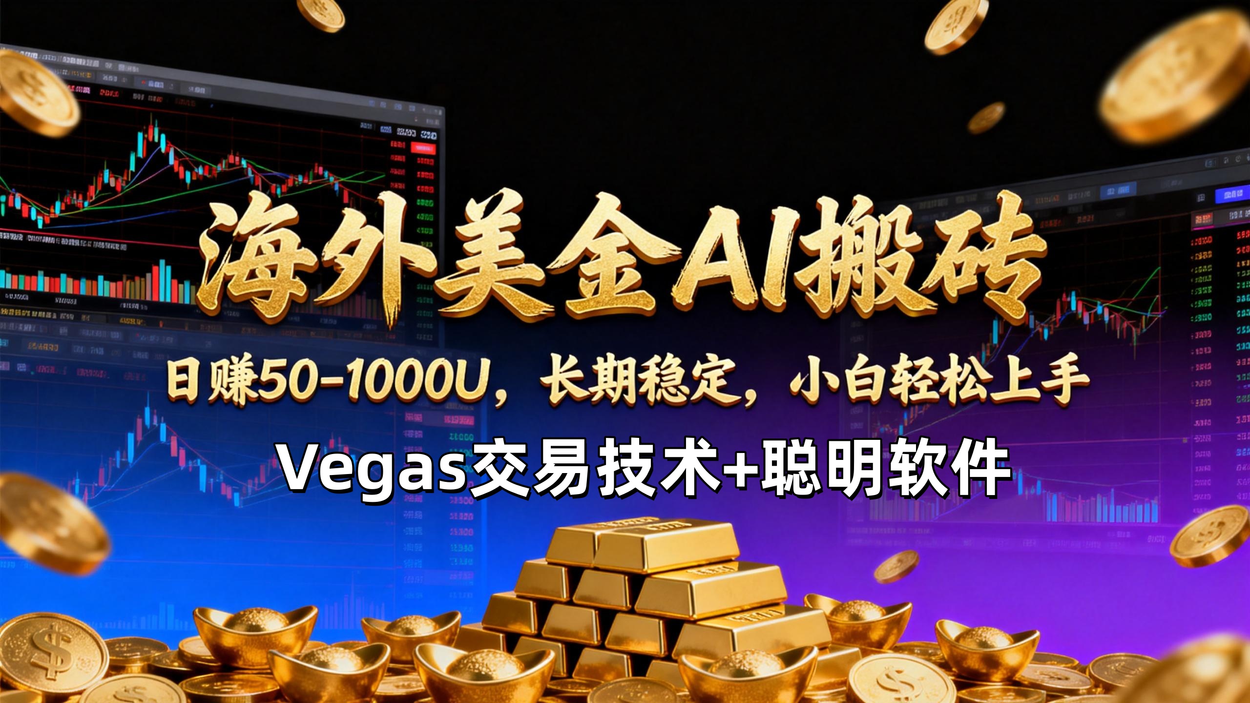【海外美金AI搬砖】Vegas交易技术+聪明软件，日赚50-1000U，长期稳定，小白轻松上手。-流量卡商城 - 5G物联网无限速大流量卡_移动联通电信流量卡办理