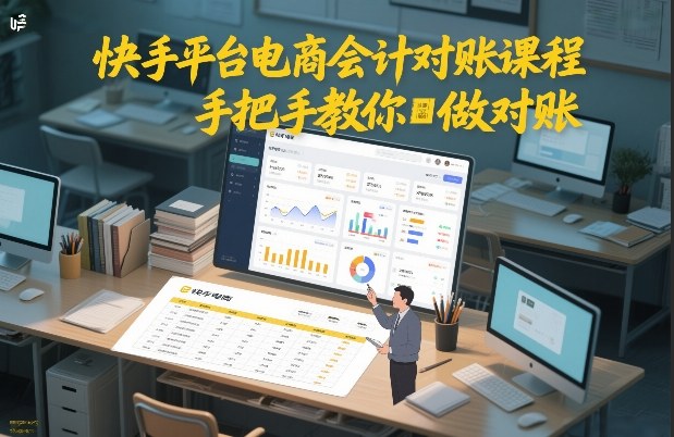 快手平台电商会计对账课程,手把手教你做对账-流量卡商城 - 5G物联网无限速大流量卡_移动联通电信流量卡办理