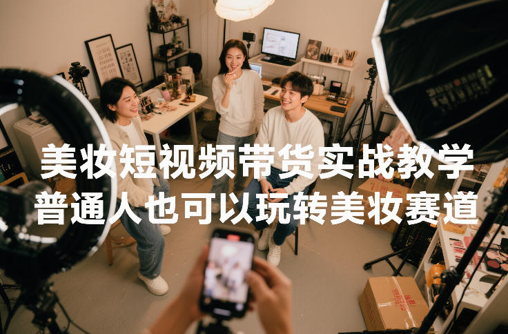 美妆短视频带货实战教学，普通人也可以玩转美妆赛道-流量卡商城 - 5G物联网无限速大流量卡_移动联通电信流量卡办理